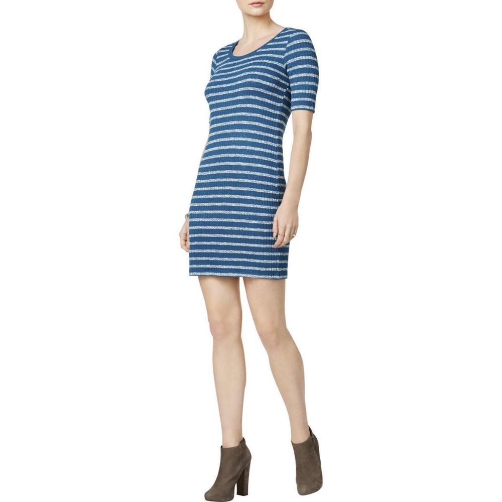 Kensie Striped Sheath Knee-length Casual Dress M